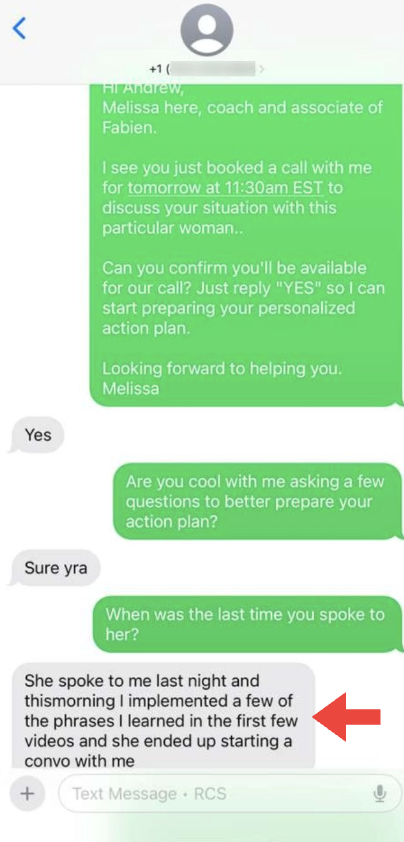 Andrew's testimonial